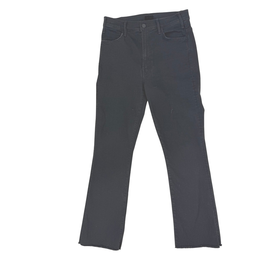 Motherā The Hustler Ankle Fray Jeans Womens 29 Black Excellent Not Guilty